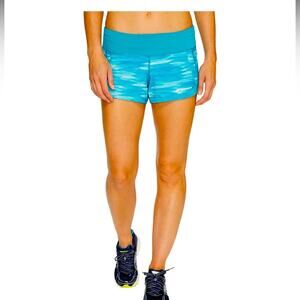 Brooks Woman’s Running Chaser 3" Short in Blue Turquoise Size Large